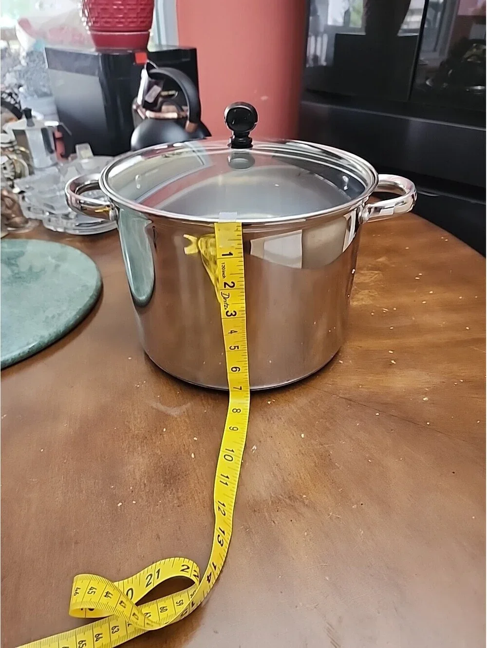 Chefmate Stainless Steel Pasta Pot with Colander Insert & Glass Lid 8 Qt NEW